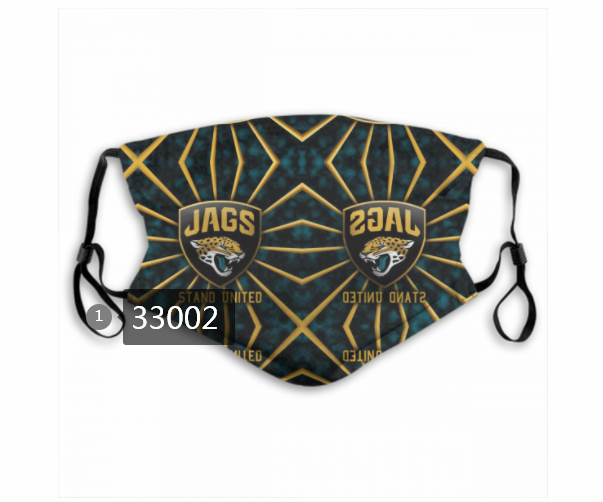 New 2021 NFL Jacksonville Jaguars 104 Dust mask with filter
